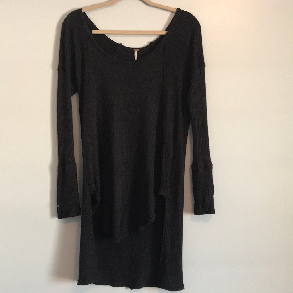 Free People / Black Long Loose Thermal